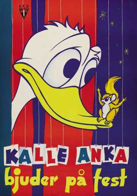 DONALD DUCK FESTIVAL - 1955 SWEDISH ONE SHEET Poster