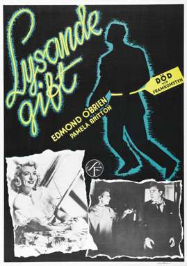D.O.A. 1950 SWEDISH 1-SHEET Poster EDMOND O'BRIEN