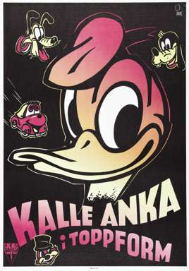 The BEST OF DONALD DUCK 1950s SWEDISH 1-SHEET Poster