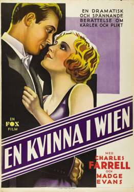 HEARTBREAK 1931 SWEDISH 1-SHEET Poster Charles FARRELL