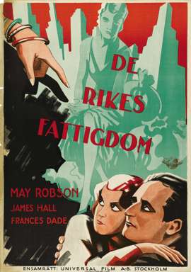 THE SHE-WOLF - 1931 SWEDISH 1-SHEET - May ROBSON