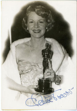 CLAIRE TREVOR AUTOGRAPHED OSCAR PHOTO Stagecoach