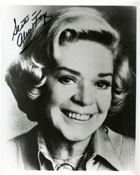 ALICE FAYE AUTOGRAPH on PORTRAIT PHOTOGRAPH