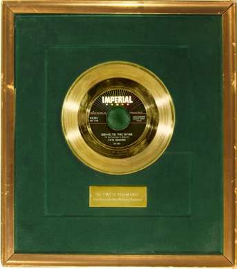 FATS DOMINO GOLD RECORD AWARD - GOING TO THE RIVER 1958