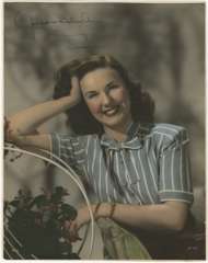DEANNA DURBIN - Autographed Photo by RAY JONES - 1944