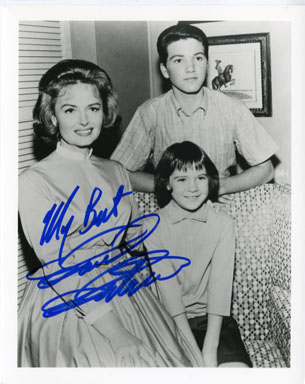 PAUL PETERSEN AUTOGRAPH on DONNA REED SHOW CAST PHOTO