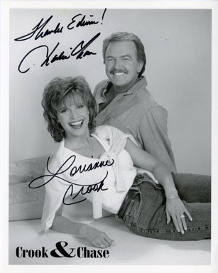 CROOK AND CHASE AUTOGRAPH on PORTRAIT PHOTOGRAPH