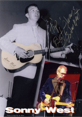 SONNY WEST AUTOGRAPH on PERFORMANCE PHOTOGRAPH