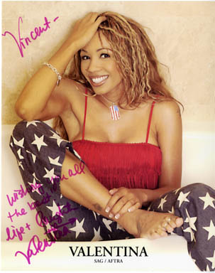 VALENTINA AUTOGRAPH on PORTRAIT PHOTOGRAPH