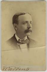 WARREN'S PORTRAITS Cabinet Card Photo of GEORGE ROBERTS