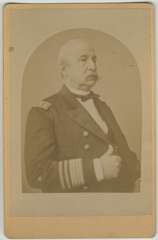 VICE ADMIRAL STEVEN C. ROWAN - c1880 Cabinet Card Photo