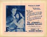 HOUSE OF TERROR CH. 10 (1928) Lobby Card Set  O'BRIEN