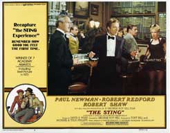 THE STING (1977) Lobby Card Set NEWMAN & REDFORD