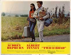 TWO FOR THE ROAD (1967) Lobby Card Set HEPBURN & FINNEY