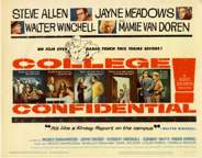 COLLEGE CONFIDENTIAL Lobby cards MAMIE VAN DOREN (1960)