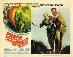 CRACK IN THE WORLD Lobby cards DANA ANDREWS (1965)