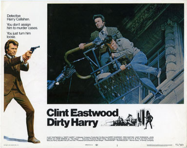 DIRTY HARRY 1971 LOBBY CARD #1 CLINT EASTWOOD ROBINSON