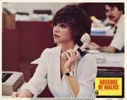 ABSENCE OF MALICE (1981) Lobby Card Set SALLY FIELD