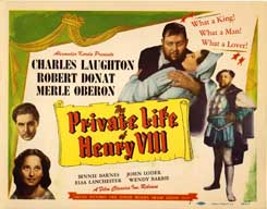THE PRIVATE LIFE OF HENRY VIII (R-1943) Lobby Card Set