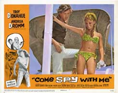 COME SPY WITH ME (1967) Lobby Card Set ANDREA DROMM!