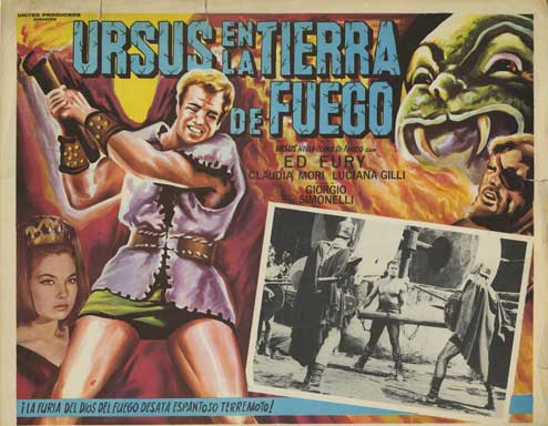 URSUS IN THE LAND OF FIRE (1963) Mexican Lobby Cards