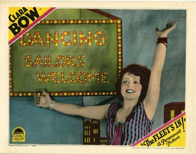 THE FLEET'S IN (1928) Lobby Card CLARA BOW