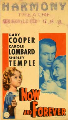 NOW AND FOREVER (1934) Window Lobby Card SHIRLEY TEMPLE