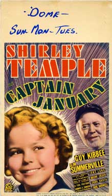 CAPTAIN JANUARY (1936) Window Lobby Card SHIRLEY TEMPLE