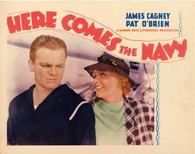 HERE COMES THE NAVY (1934) Lobby Card JAMES CAGNEY NM!!