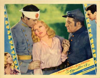 OPERATOR 13 (1934) Lobby Card MARION DAVIES Gary COOPER