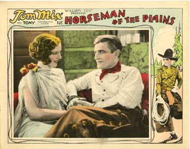 HORSEMAN OF THE PLAINS (1928) Lobby Card w/ BLANE & MIX