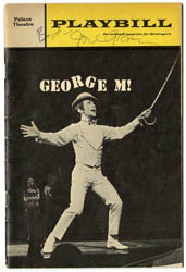 JOEL GREY AUTOGRAPH on PLAYBILL MAGAZINE circa 1968