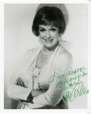 EVE ARDEN AUTOGRAPH on PORTRAIT PHOTOGRAPH