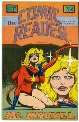 COMIC READER #148 FANZINE (1977) MS. MARVEL COVER