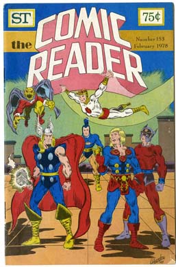 COMIC READER #153 FANZINE (1978) THOR, NEW GODS CVR