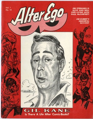 ALTER EGO #10 (1969) FANZINE GIL KANE INT. WALLY WOOD