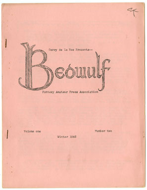 BEOWULF #2 (1945) SF / FICTION FANZINE