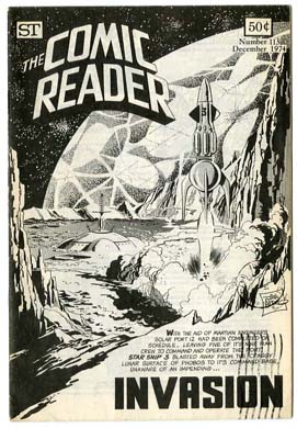 COMIC READER #113 FANZINE (1974) JIM APARO SF COVER