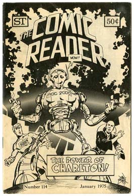 COMIC READER #114 FANZINE (1975) JOHN BYRNE Cover ROG