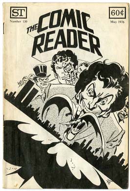 COMIC READER #130 FANZINE (1976) APARO BATMAN CVR Joker