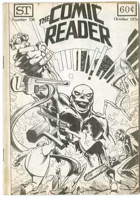 COMIC READER #136 FANZINE (1976) SIMONSON/WRIGHTSON CVR