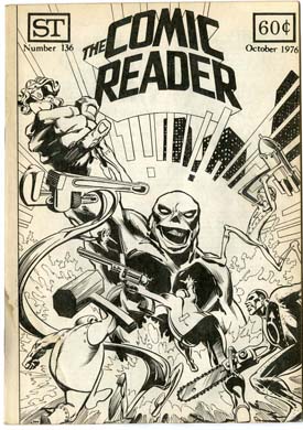 COMIC READER #136 FANZINE (1976) SIMONSON WRIGHTSON CVR