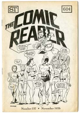 COMIC READER #137 FANZINE (1976) HOWARD THE DUCK