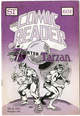 COMIC READER #141 FANZINE (1977) TARZAN COVER