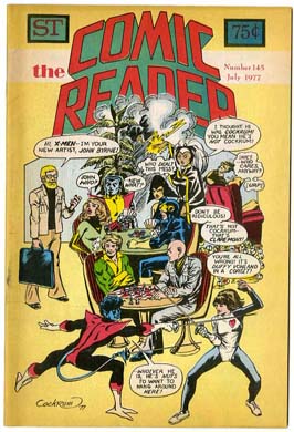 COMIC READER #145 FANZINE (1977) COCKRUM X-MEN COVER