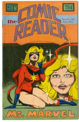 COMIC READER #148 FANZINE (1977) MS. MARVEL
