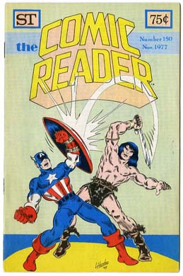 COMIC READER #150 FANZINE (1977) Capt. America Cover