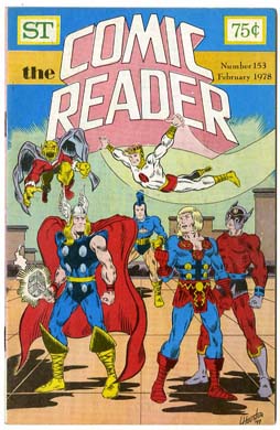 COMIC READER #153 FANZINE (1978) THOR New Gods DEMON