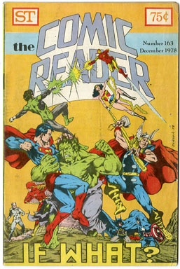 COMIC READER #163 FANZINE  DC VS. MARVEL COVER HULK