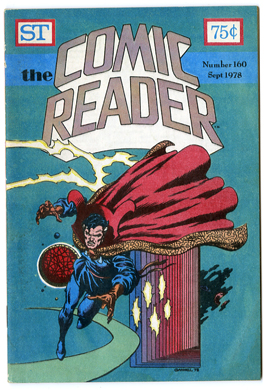 COMIC READER #160 FANZINE (1978) DR STRANGE CVR GAMMILL